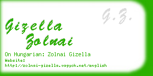 gizella zolnai business card